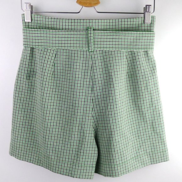 Wilfred Gingham Check Paperbag Shorts Size 8 - Picture 4 of 7